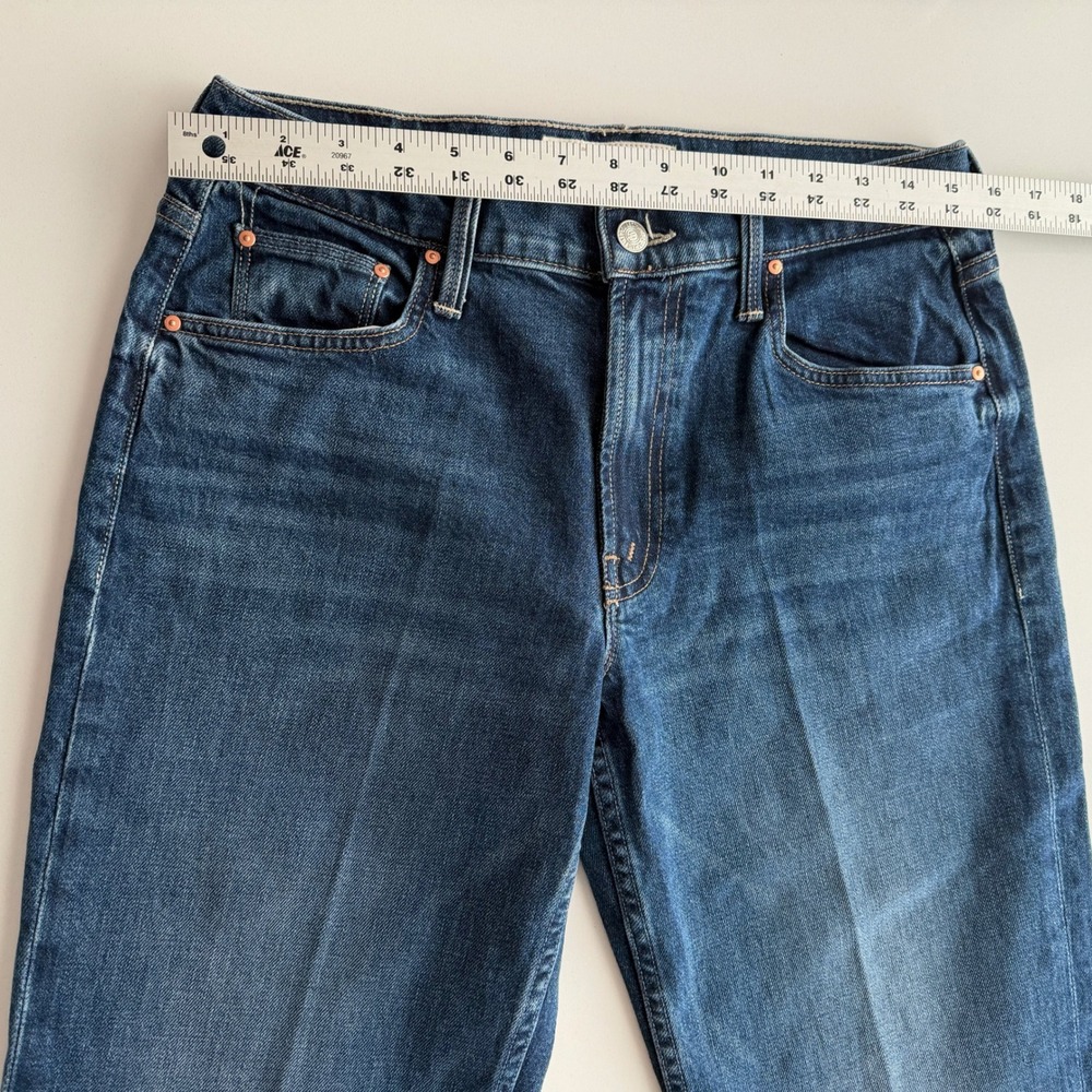 Mother USA Made The Bookie Sneak Straight in Perfectly Imperfect Jeans 29 Waist - Picture 9 of 12